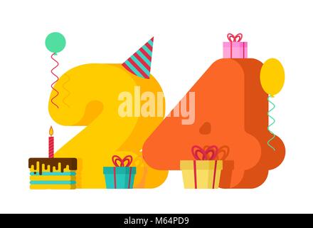 24 birthday logo Cut Out Stock Images & Pictures - Alamy