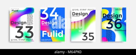 Covers templates collection with graphic geometric shapes  Stock Vector