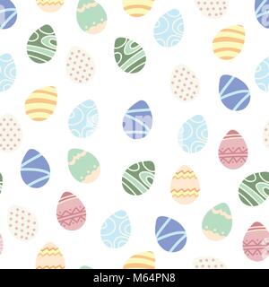 Happy easter background. easter egg. seamless endless vector pattern for design Stock Vector