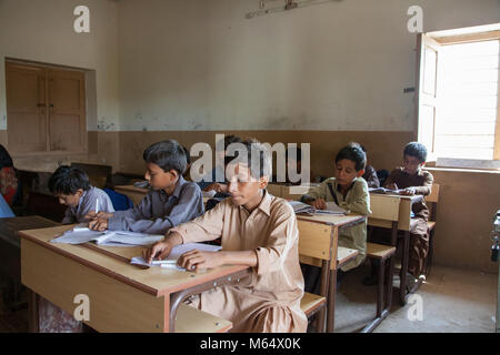 Education in Pakistani Government Schools Stock Photo