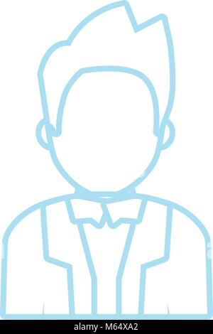 avatar judge man icon Stock Vector