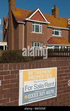 Firstport Property Firstport estate agent sign advertising retirement properties in Seaton ...