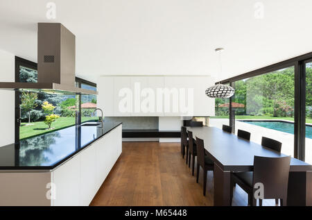 Modern villa, interior, beautiful dining room Stock Photo - Alamy