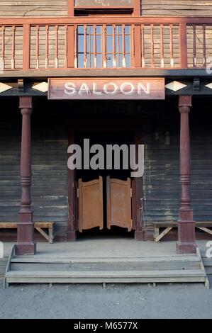 Sets of the Fort Bravo Texas Hollywood film location, Tabernas Spain.sall Stock Photo