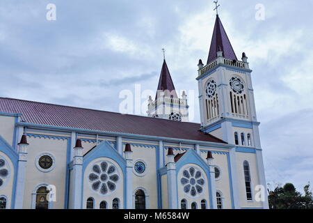 Catholic cathedral church dedicated to the Blessed Virgin Mary under the title of Our Lady of the Atonement-see of the local Diocese. Baguio-Benguet p Stock Photo