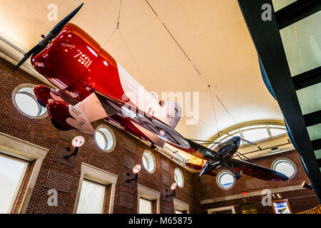 Gee Bee Model R Super Sportster The Lyman and Merrie Wood Museum of Springfield History Springfield Museums   Springfield, Massachusetts, USA Stock Photo