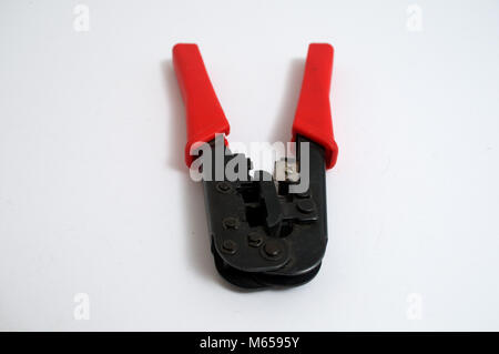 Pliers on a white background Stock Photo