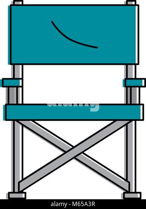 garden chair picnic icon vector illustration design Stock Vector