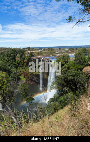 Kama Meru Falls, Canaima National Park. Stock Photo