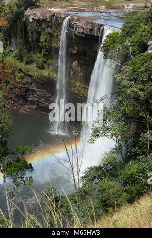 Kama Meru Falls, Canaima National Park. Stock Photo