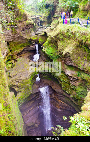 Beautiful Devil's or Davis Falls at Pokhara, Nepal Stock Photo