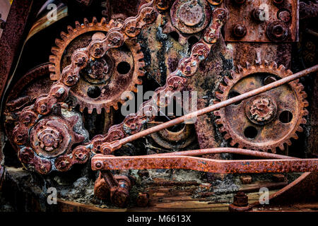 Gears and chains Stock Photo