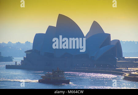 Early morning at Sydney Opera House in Australia. Stock Photo