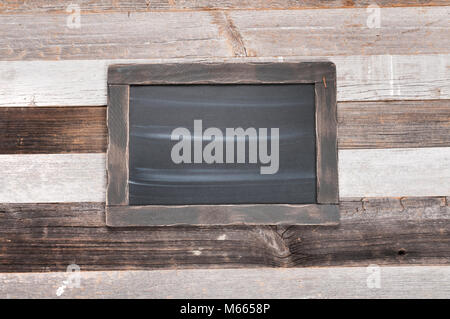 Chalkboard on wooden background. Back to school Stock Photo