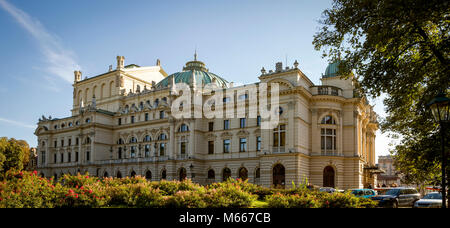 Juliusz Slowacki Theatre in Krakow, Poland Stock Photo