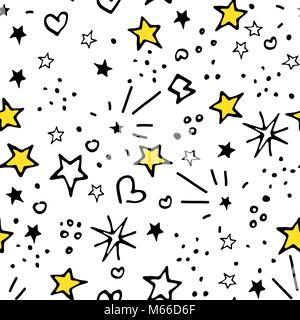 Vector Seamless Pattern Doodle Stock Vector