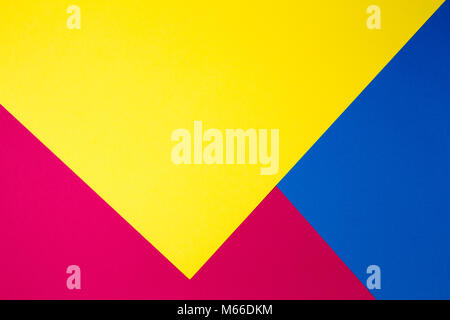 Colorful papers geometry flat composition background Stock Photo