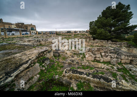 Domus Romana (Roman Villa), Rabat, Malta Stock Photo