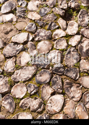 close up background texture of cobble stone pavement special unique abstract; essex; england; uk Stock Photo