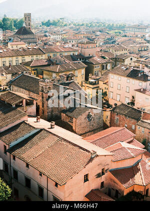 City skyline, Lucca, Tuscany, Italy Stock Photo