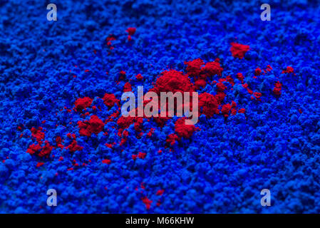 Close-up of artist's colour paint pigment Stock Photo