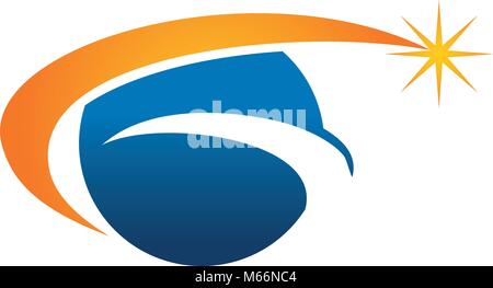 Global Solution Logo Design Template Vector Stock Vector