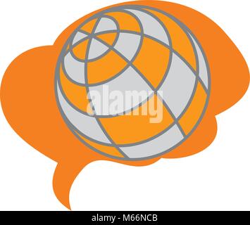 Global Smart Think Business Logo Stock Vector