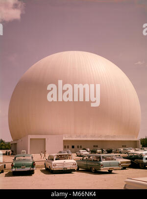 Old big dome of a radar antenna of a Russian military base Stock Photo ...