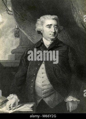 Portrait of Charles James Fox, UK 1780s Stock Photo