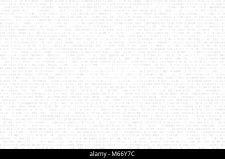 Abstract futuristic background from a black binary code on a white background. Web programming in design. Modern technologies. Vector illustration Stock Vector