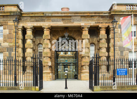 The old Victorian prison on the Crumlin Road in Belfast Northern Ireland now a popular tourist attraction and reception centre,