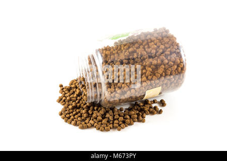 Isolated dry food for fat dog and for diet in white background Stock Photo