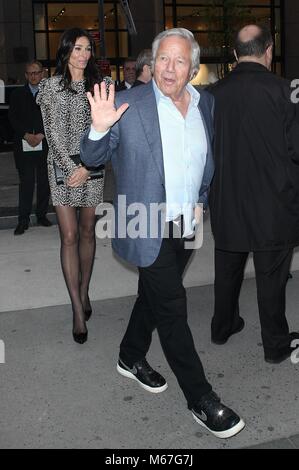 ***FILE PHOTO*** Robert Kraft Is Not The Father Of Ricki Noel Lander's Baby***  NEW YORK, NY - MAY 11:  Robert Kraft arrives at the THE WIZARD of LIES  Premiere at MoMA on  May 11, 2017 in New York City. Credit: Diego Corredor/MediaPunch Stock Photo