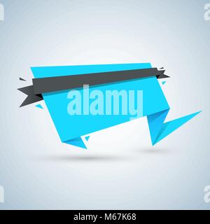 Paper banner - business infographic. Stock Vector