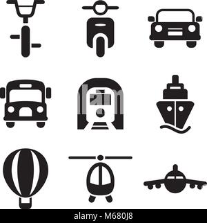 Transport Icons Stock Vector