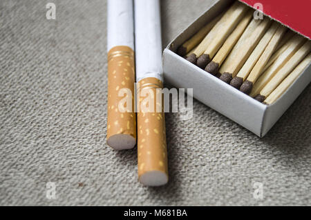 Smoking poisons the people, it makes people sick and cancer, brooches for smoking cessation campaigns and posters, Stock Photo