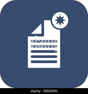 -Create document- icon. Flat design Stock Vector