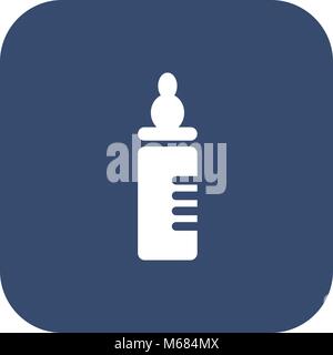 Baby milk bottle icon - Vector Stock Vector