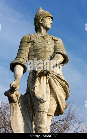 Statue of Opsicella in Prato della Valle in Padua, Italy, against a blue sky Stock Photo