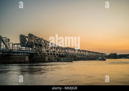 Amtrak Old Saybrook – Old Lyme Bridge   Old Lyme, Connecticut, USA Stock Photo