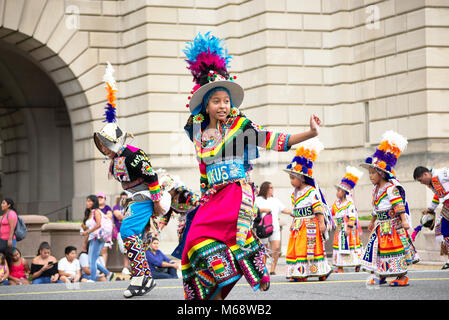 Annual Fiesta DC Latino Festival held in Washington DC for forty-five years Stock Photo