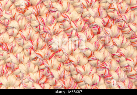 Background crochet rag rug askew Stock Photo