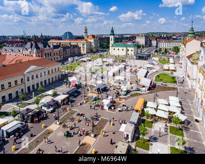 Oradea Union Square, Bihor, Romania Stock Photo