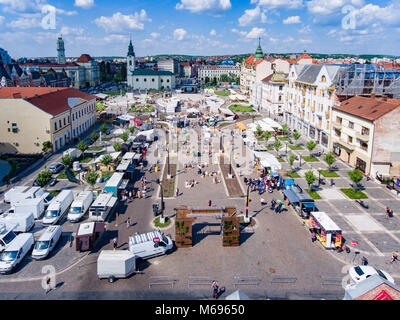 Oradea - Nagyvarad Romania city center Union Square Stock Photo