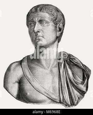Germanicus Julius Caesar, 15 BC - AD 19, a prominent general of the early Roman Empire Stock Photo