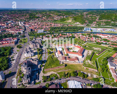 Oradea citadel from above Stock Photo