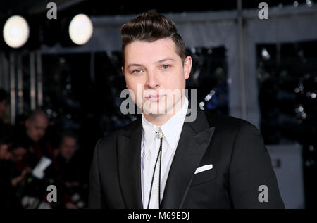 John Newman attends The Global Awards, a brand new awards show hosted by Global, the Media & Entertainment group, at London's Eventim Apollo Hammersmith. PRESS ASSOCIATION Photo. Picture date: Thursday March 1, 2018. See PA story SHOWBIZ Global. Photo credit should read: Joel Ryan/PA Wire Stock Photo