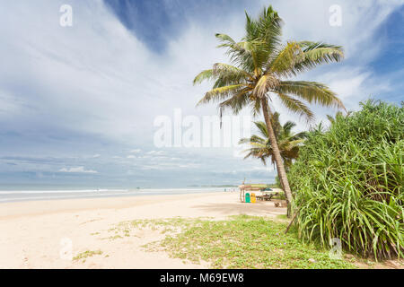 Bentota, Sri Lanka, Asia - A beatiful view across the wide beach of Bentota Stock Photo