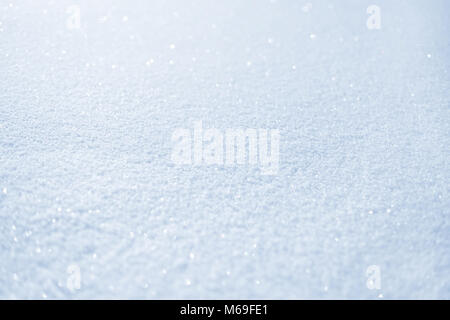 White snow texture. Selective focus Stock Photo