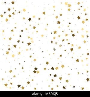 Gold stars on white background, vector illustration with copy space.  Celebration or Christmas background Stock Vector Image & Art - Alamy